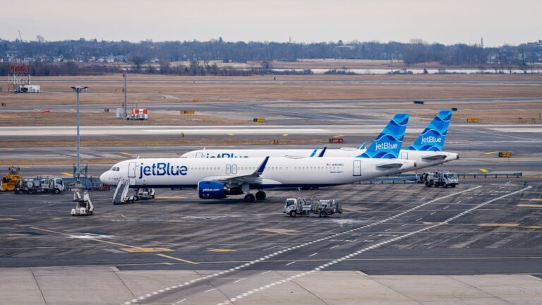 JetBlue aircraft at JFK International Airport