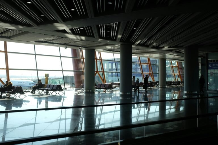 Modern airport terminal representing Long Island MacArthur Airport service