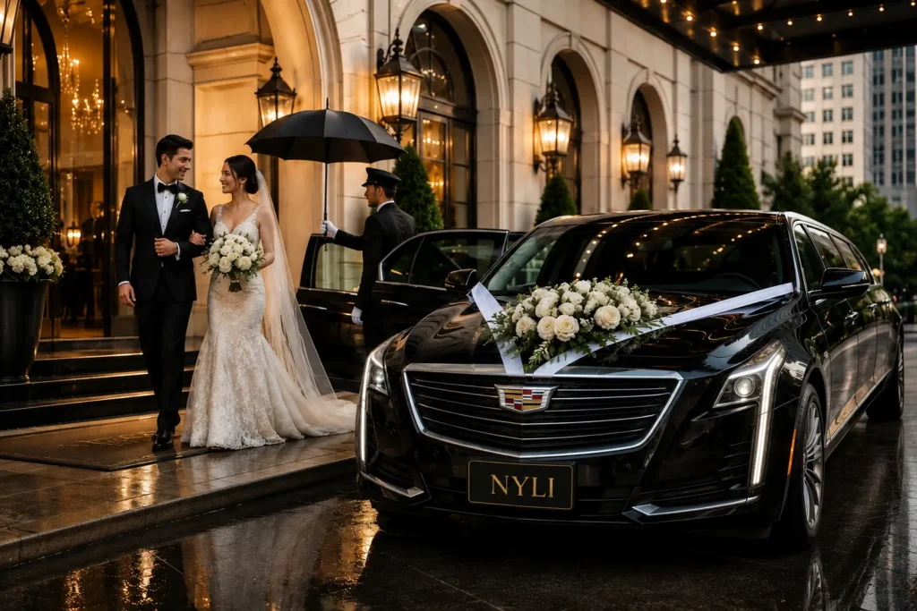 Wedding limousine luxury transportation